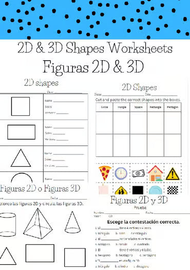 2d & 3d shapes / Figuras geométricas en 2d y 3d