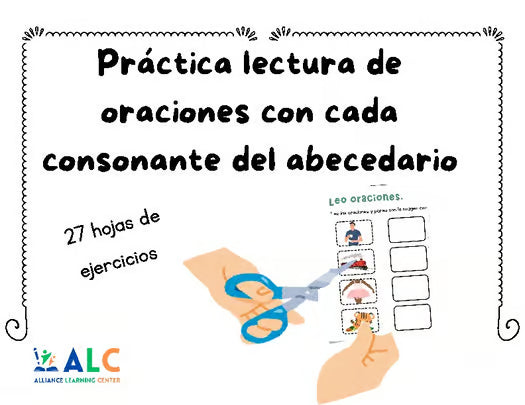 27 Hojas de Lecturas de Oraciones | 27 Spanish Reading Sentences