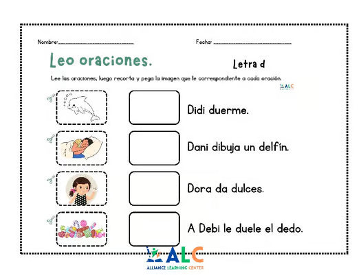 27 Hojas de Lecturas de Oraciones | 27 Spanish Reading Sentences
