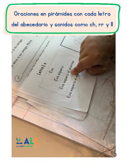 Oraciones en Pirámides con cada Consonante del Abecedario | Lectoescritura