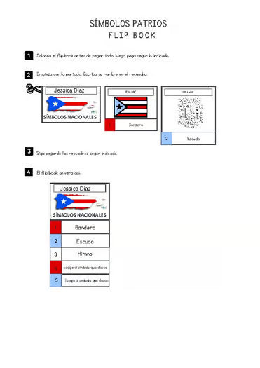 Símbolos Patrios de Puerto Rico – Flip Book